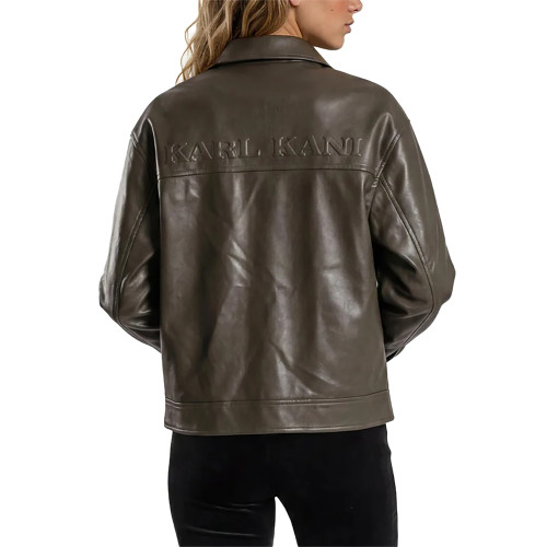 Karl Kani Γυναικείο μπουφάν OG PU Leather Boxy Jacket